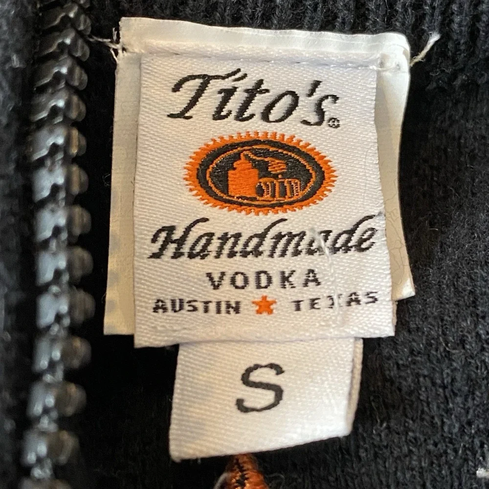 Titos Handmade Vodka Ugly Christmas Sweater Mens S Orange Holiday Halloween Rare